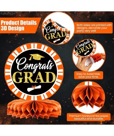 9 Pieces Graduation Honeycomb Centerpieces - Congrats Grad Honeycomb Centerpiece | Graduation Table Toppers Graduation Center...