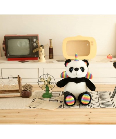 ShaunTsy The Pandacorn Cute Panda Bear Stuffed Animal Plush Soft Unicorn Teddy Toy Pandicorn with Rainbow Wings and Horn Pand...