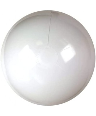 24-Inch Deflated Size Solid White Beach Ball - Inflatable to 18-Inches Diameter $14.76 Swimming Pool & Outdoor Water Toys