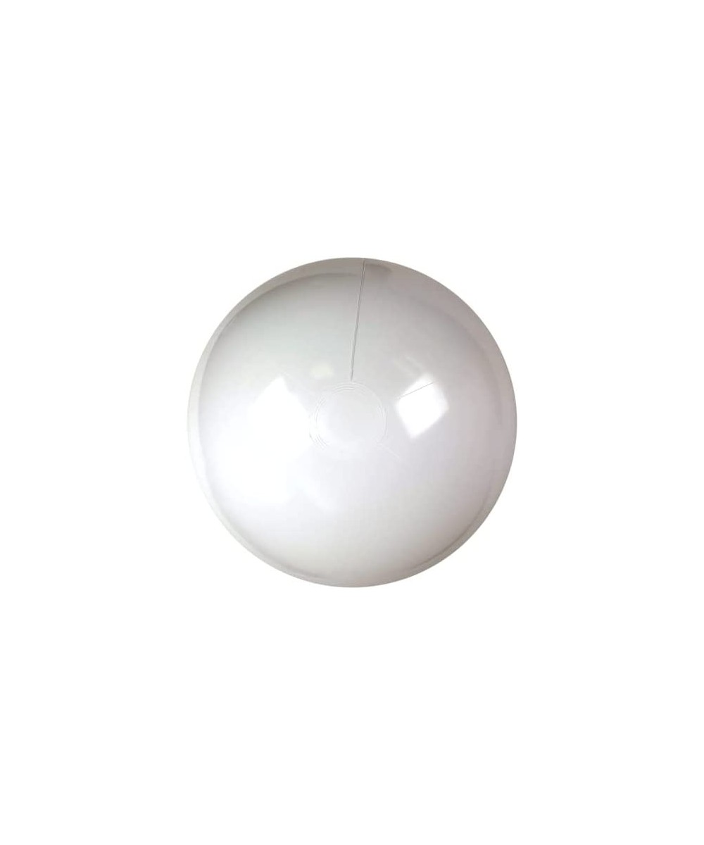 24-Inch Deflated Size Solid White Beach Ball - Inflatable to 18-Inches Diameter $14.76 Swimming Pool & Outdoor Water Toys