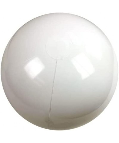 24-Inch Deflated Size Solid White Beach Ball - Inflatable to 18-Inches Diameter $14.76 Swimming Pool & Outdoor Water Toys