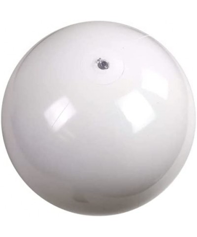 24-Inch Deflated Size Solid White Beach Ball - Inflatable to 18-Inches Diameter $14.76 Swimming Pool & Outdoor Water Toys