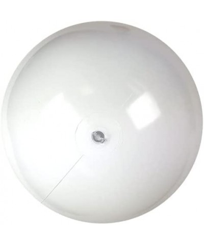 24-Inch Deflated Size Solid White Beach Ball - Inflatable to 18-Inches Diameter $14.76 Swimming Pool & Outdoor Water Toys