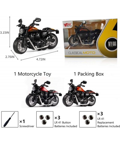 Mini Motorcycle Toy with Light and Music Toys Motorcycle Model Gift Toys for 3 -9 Year Old Boys Toy Motorcycles for Boys (Red...