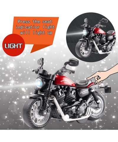 Mini Motorcycle Toy with Light and Music Toys Motorcycle Model Gift Toys for 3 -9 Year Old Boys Toy Motorcycles for Boys (Red...