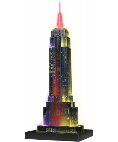 Empire State Building - Night Edition - 216 Piece 3D Jigsaw Puzzle for Kids and Adults - Easy Click Technology Means Pieces F...