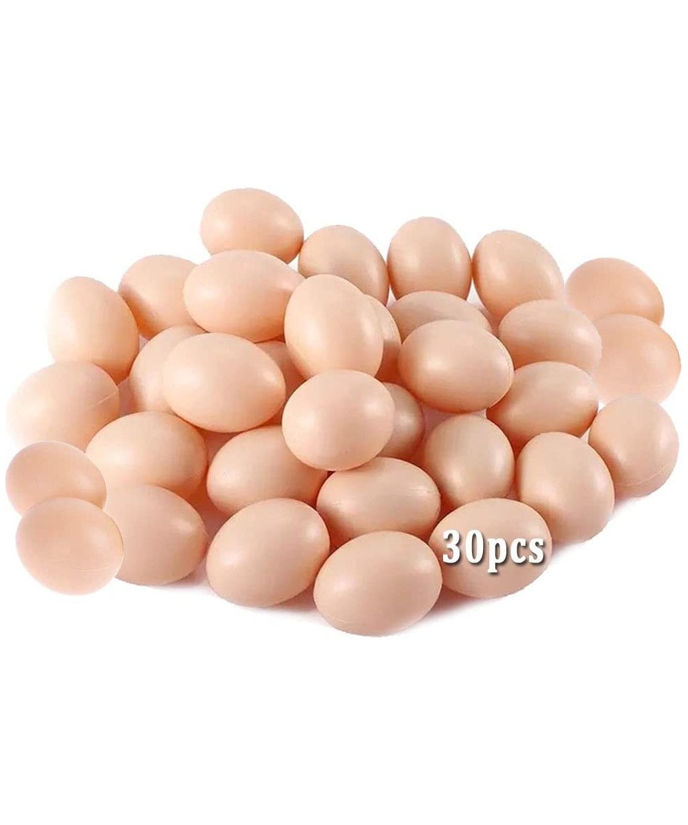 30 Pcs Plastic Fake Eggs Realistic Chicken Egg Artificial Egg for Easter Egg Painting DIY Home Decor Party Kids Toy $17.29 To...