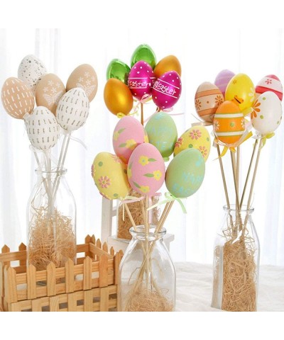 30 Pcs Plastic Fake Eggs Realistic Chicken Egg Artificial Egg for Easter Egg Painting DIY Home Decor Party Kids Toy $17.29 To...