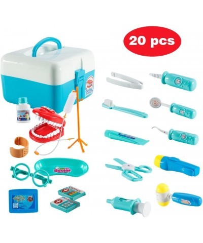 Dentist Toy Doctor Kit for Kids 20 Pcs Pretend Play Dentist Tools Medical Set for Toddlers Costume Role Play School Classroom...