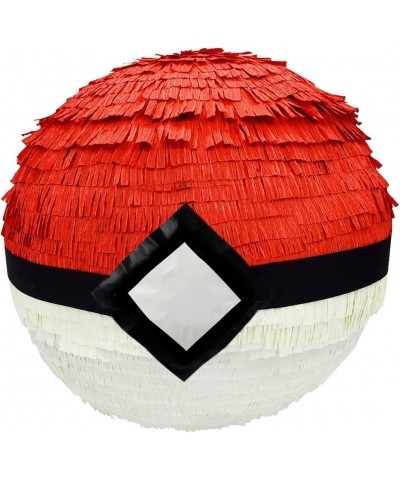 ROUND PINATA 10 inches 3D POKé BALL PINATA RED AND WHITE- VIDEO GAME INSPIRED PINATA $50.42 Piñatas