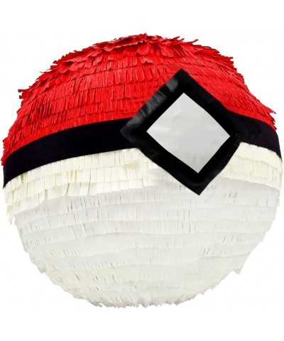 ROUND PINATA 10 inches 3D POKé BALL PINATA RED AND WHITE- VIDEO GAME INSPIRED PINATA $50.42 Piñatas