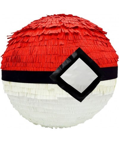 ROUND PINATA 10 inches 3D POKé BALL PINATA RED AND WHITE- VIDEO GAME INSPIRED PINATA $50.42 Piñatas