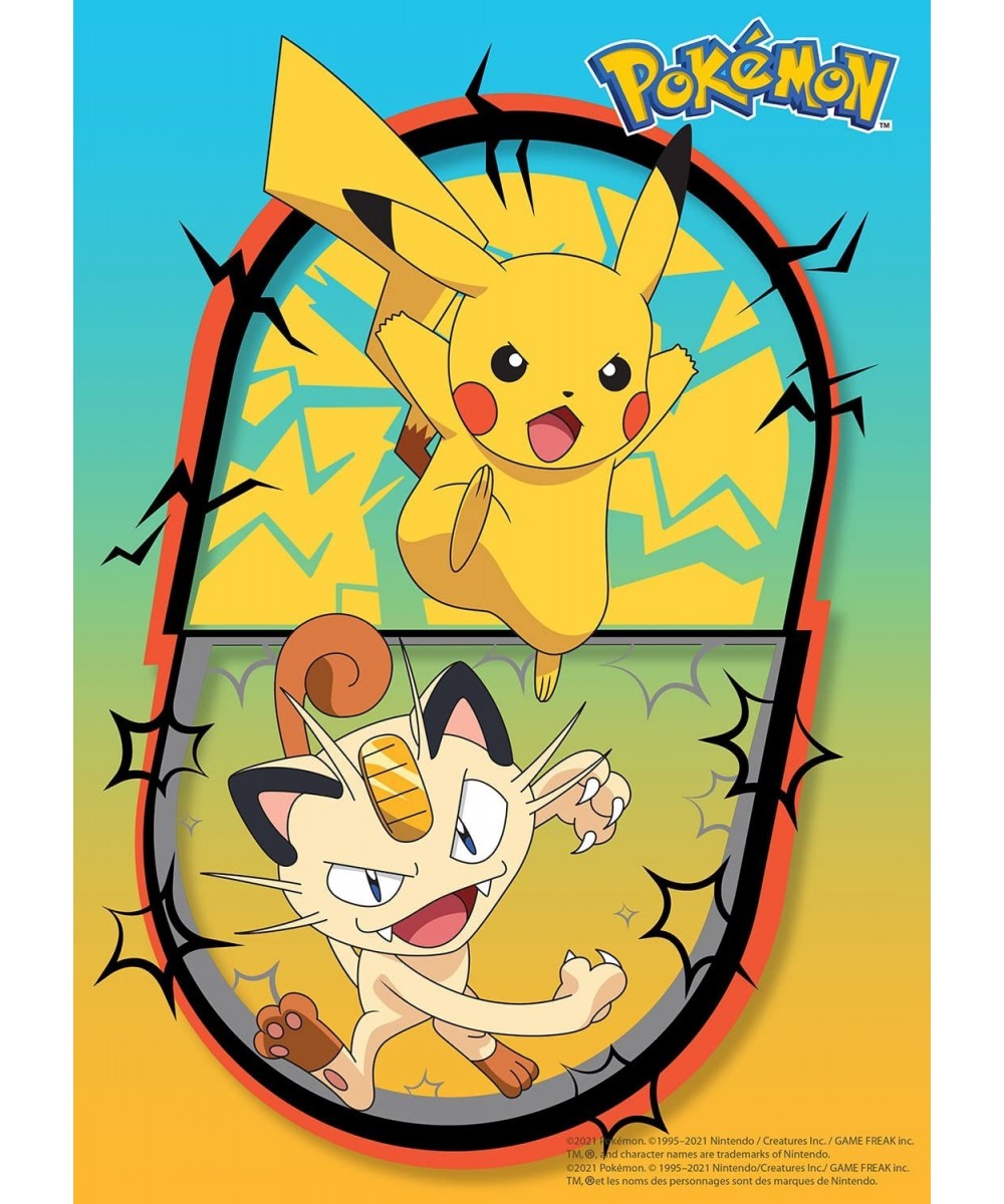 Pokemon - Pikachu Meowth Battle - 100 Piece Jigsaw Puzzle $16.64 Jigsaw Puzzles