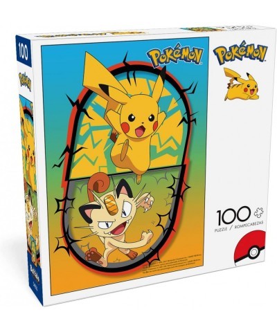 Pokemon - Pikachu Meowth Battle - 100 Piece Jigsaw Puzzle $16.64 Jigsaw Puzzles