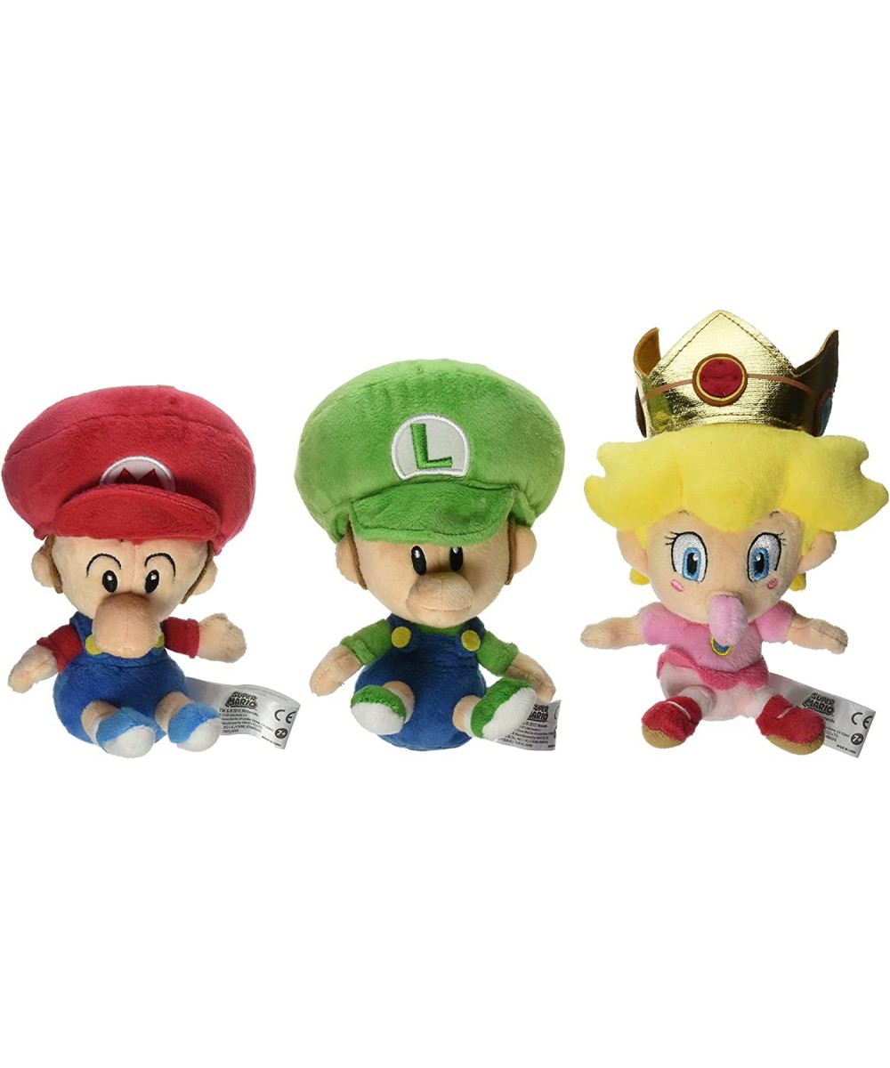 Little Buddy Super Mario Bros Plush Set of 3 - Baby Mario Baby Luigi & Baby Peach $70.66 Plush Figure Toys