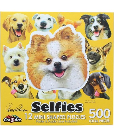 Dog Selfies Multi-Shaped Jigsaw Puzzle $33.62 Jigsaw Puzzles