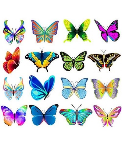 Butterfly Stickers / 50PCS Beautiful Butterfly Insect Stickers for laptops Skateboards Kettles Phone scrapbooks Colorful Butt...