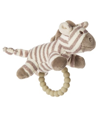 Afrique Teether Baby Rattle 5-Inches Zebra $18.40 Baby Teether Toys