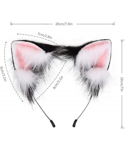 Cat Fox Wolf Ears Cosplay Long Fur Hair Headband Wolf Animal Anime Halloween Cosplay Costume for Girls $29.50 Kids' Dress-Up ...