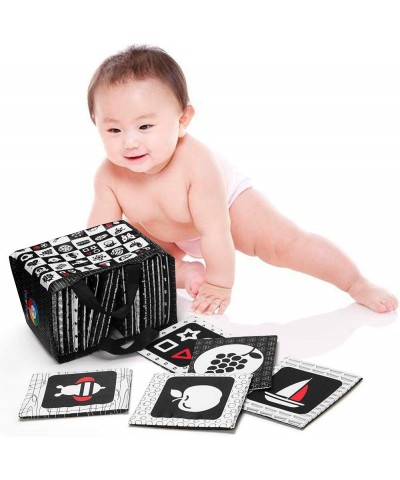 Black and White Baby Sensory Toys High Contrast Cards Cloth Fabric Soft Cards for Newborn 0-6 Months Visual Stimulation Early...