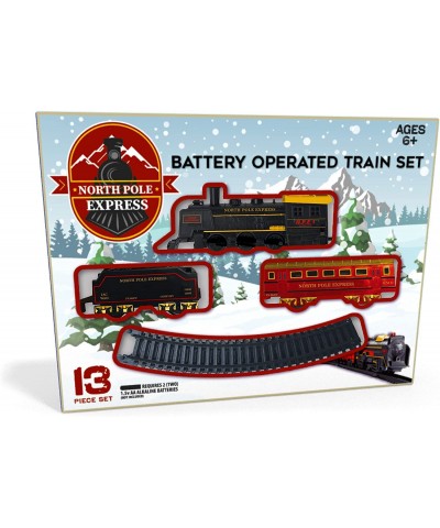 North Pole Express Battery Operated Train 13 Pc Set $31.20 Toy Vehicle Playsets