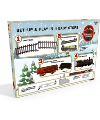 North Pole Express Battery Operated Train 13 Pc Set $31.20 Toy Vehicle Playsets