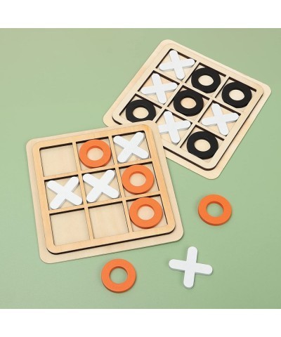 Wooden Board Tic Tac Toe Game XO Table Toy Classical Family Children Puzzle Game Educational Toys Random Color $16.79 Board G...