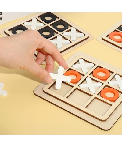 Wooden Board Tic Tac Toe Game XO Table Toy Classical Family Children Puzzle Game Educational Toys Random Color $16.79 Board G...