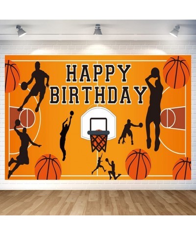 Basketball Themed Birthday Party Decoration Basketball Happy Birthday Backdrop Photo Background Banner Poster for Basketball ...