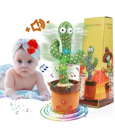 【Volume Adjustable】 Talking Dancing Cactus Toy for Baby Cactus Toy Mimic with Singing 120 Songs Repeating What You Say Musica...