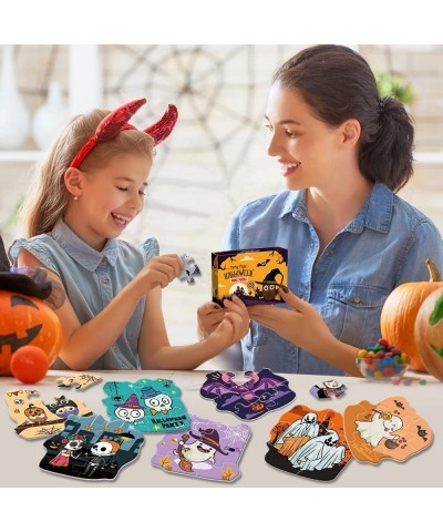 Halloween Party Favor for Kids 24 Pack Jigsaw Puzzles in Halloween Theme Designs for Trick or Treating Halloween Goodie Bag F...