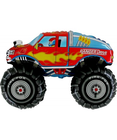 Monster Truck Rally Party Supplies Birthday Balloon Bouquet Decorations 3 Trucks $32.65 Kids' Party Decorations