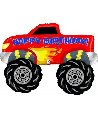 Monster Truck Rally Party Supplies Birthday Balloon Bouquet Decorations 3 Trucks $32.65 Kids' Party Decorations