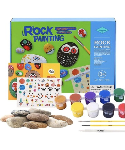 Rock Painting Kit - Non Toxic Eco-Friendly Rocks for Painting Activities Kits for Kids DIY Arts & Crafts Rock Painting kit fo...