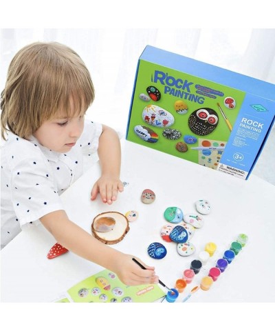 Rock Painting Kit - Non Toxic Eco-Friendly Rocks for Painting Activities Kits for Kids DIY Arts & Crafts Rock Painting kit fo...