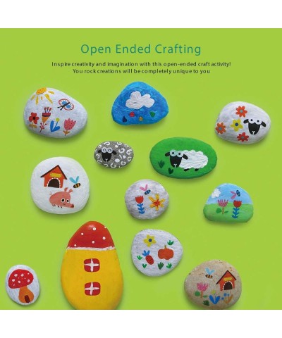 Rock Painting Kit - Non Toxic Eco-Friendly Rocks for Painting Activities Kits for Kids DIY Arts & Crafts Rock Painting kit fo...