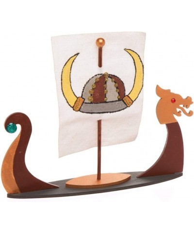 Wooden Viking Longboat Kits (Pack of 3) AW671 For Kids to Decorate and Display $19.13 Kids' Drawing & Writing Boards