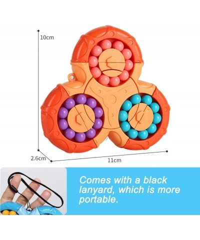 Magic Bean Rotating Puzzle Toy Magic Cube and Fidget Spinner 2-in-1 6-Sided Magic Ball Brain Teaser Game Pop Gift for Kids Bo...