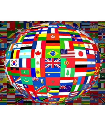 World Flags 504 Piece Jigsaw Puzzle 16" X 20 $32.68 Jigsaw Puzzles