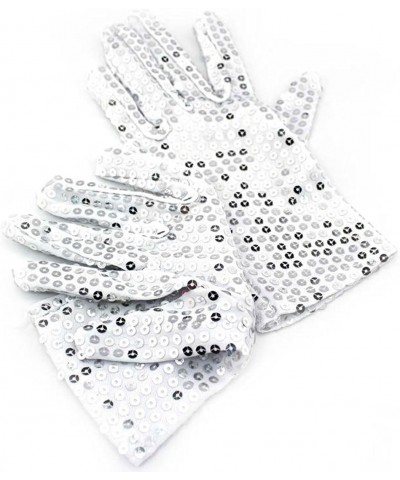 Childrens Sequin Gloves | MJ Costume | Small (6.5" Long - 2.5" Wide) Stretches Some | Dress Up | Dance | Ice Skating | Party ...