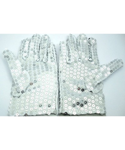 Childrens Sequin Gloves | MJ Costume | Small (6.5" Long - 2.5" Wide) Stretches Some | Dress Up | Dance | Ice Skating | Party ...