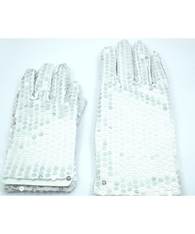 Childrens Sequin Gloves | MJ Costume | Small (6.5" Long - 2.5" Wide) Stretches Some | Dress Up | Dance | Ice Skating | Party ...