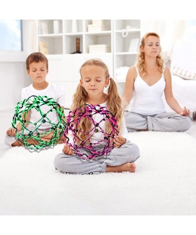 3 Pack Expandable Breathing Ball Sphere Toy - Expanding Stress Relief Breathing Ball Toys for Kids & Adults - for Anxiety Yog...