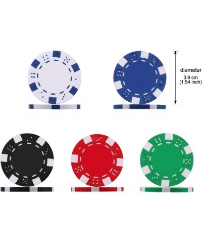 200PCS Casino Poker Chips Set 11.5 Gram for Texas Holdem Blackjack Gambling with Aluminum Case $49.36 Casino Equipment