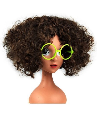 Mirabel Cosplay Dress Costume Girls Wig Madrigal Princess Skirt Hair with Glasses Outfit Halloween Props Suit for Kids $14.92...