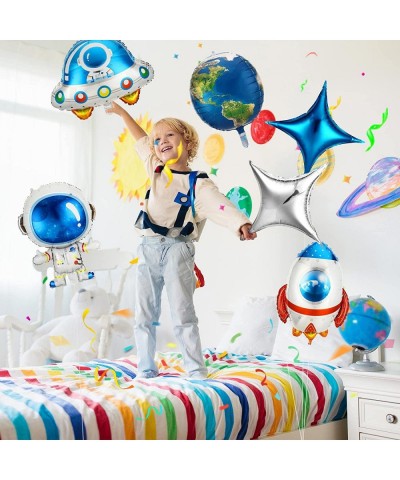 14 Pack Outer Space Party Decorations Galaxy Space Balloons Large Outer Space Cartoon Balloons Foil Planet Balloons Large Ast...