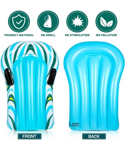 Inflatable Bodyboard for Kids Beach Float with Handles Portable Inflatable Surfboard Swimming Body Board Pool Float for Beach...