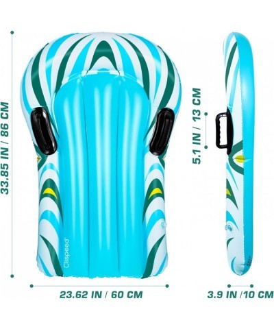 Inflatable Bodyboard for Kids Beach Float with Handles Portable Inflatable Surfboard Swimming Body Board Pool Float for Beach...