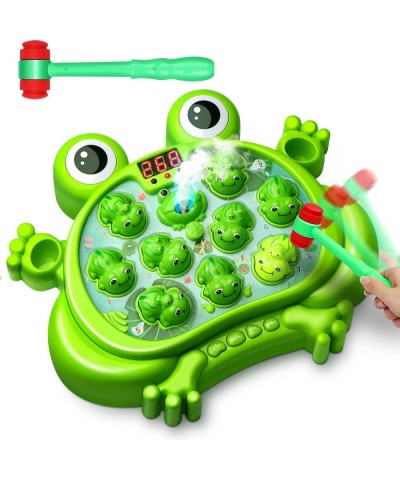 Interactive Whack A Frog Game 5 Modes 45 Levels with 9 Music Spray and Light-up Fun Gift for Age 3 4 5 6 7 8 Years Old Kids B...