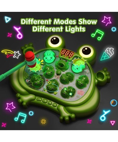 Interactive Whack A Frog Game 5 Modes 45 Levels with 9 Music Spray and Light-up Fun Gift for Age 3 4 5 6 7 8 Years Old Kids B...